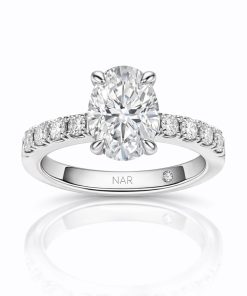 NARDO Pavé Oval 2.00 ct – Oro 18k