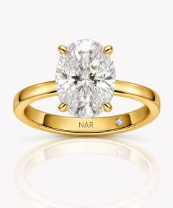 NARDO Solitaire Oval 5.00 ct – Oro 18k